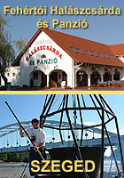 Fehértói Halászcsárda és Panzió. A Halászlé Mekkája. Étterem Szeged, étterem Szegeden, éttermek Szegeden, szegedi éttermek. Olcsó, kultúrált szálláslehetoség a Fehértói Halászcsárda és Panzió -ban, az M5-ös autópálya Szeged déli csomopontjánál. Az igényesen kialakított panzióban 17 franciaágyas, pótágyazható szoba áll a vendégek rendelkezésére. Mindegyik szobában található fürdőszoba, klímaberendezés, televízió, telefon, mini bár. A Fehértói Halászcsárda és Panzió Party Service. lodgings, hotels, accommodation, bed and breakfast, hotel, reservations, motels, B&Bs, ase,  accommodation, hotel accommodation, cheap, discount, reservation, booking, lodging, holidays, business travel, last minute hotel deals, half price rooms, below normal rates, how to book a room online, hostels, tours, Hungary. szögedi pontyhalászlé, klíma, Eszközbérlet, Party sátor, Rendezvény, Rendezvények, Catering, Panzió, Kitelepülés, A Fehértói Halászcsárda és Panzió Party Service, Fehértói Halgazdaság, Óriás bogrács, gulyás