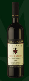 Gere Tamás Pincészete - Villány Villányi Kékfrankos vörösbor