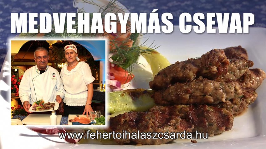 medvehagymás csevap recept