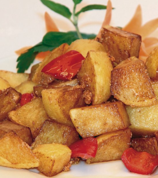 Vajas-fokhagymás burgonya recept