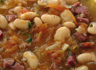Csülkös bableves recept