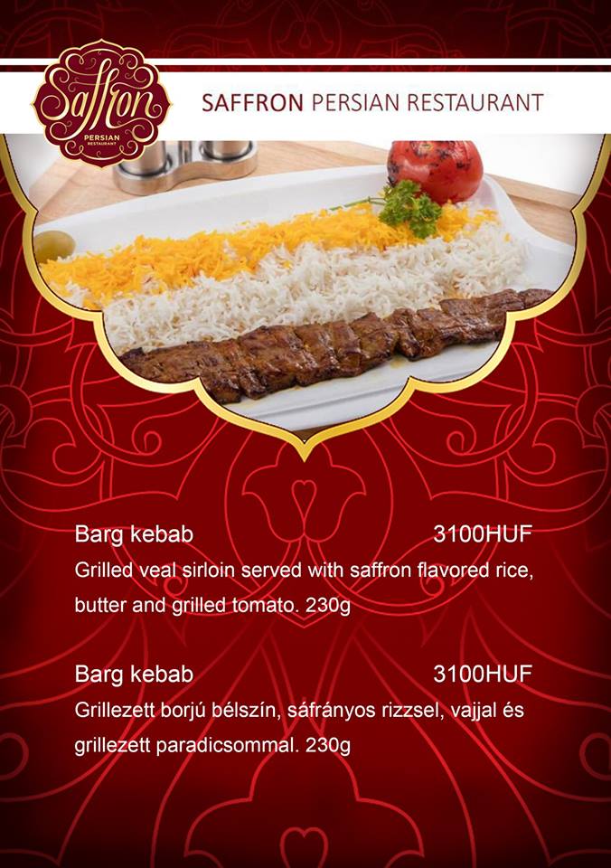saffron etlap barg kebab